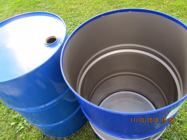 bidon métal 220 litres et 60 litres pour décoration acheter vendre