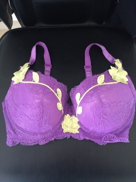 Soutien gorge violet et jaune Soleil Sucré 85D acheter vendre