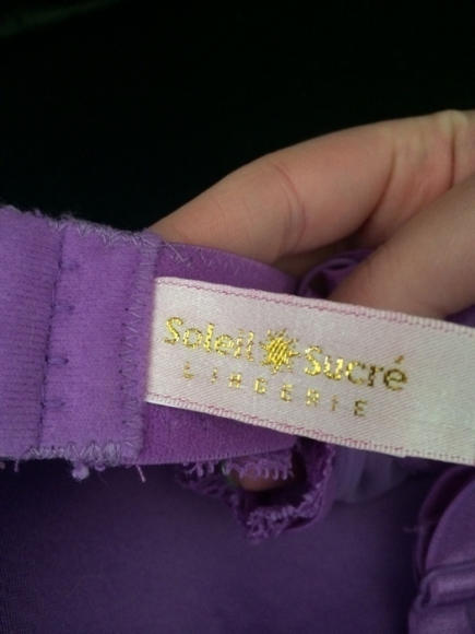 Soutien gorge violet et jaune Soleil Sucré 85D acheter vendre