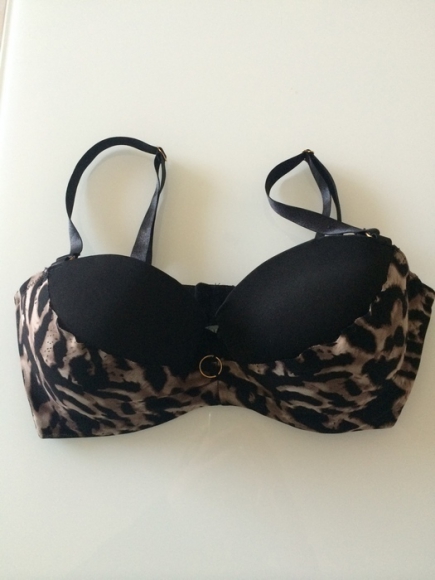 Soutien gorge noir et léopard Soleil Sucré 90D acheter vendre