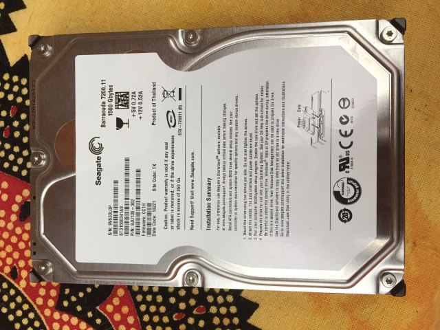 Disque Dur 1,5To Sata 3,5 pouces  acheter vendre