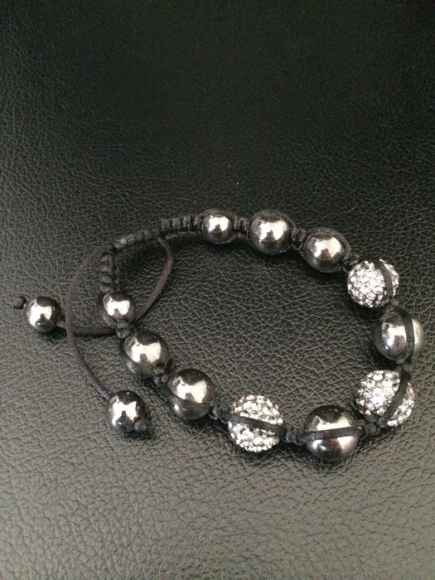 Bracelet à perles grises taille unique acheter vendre