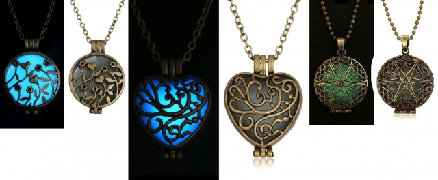 Jolis colliers pendentifs fluorescents la nuit acheter vendre