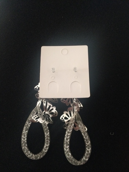 Boucles d'oreilles pendantes argentées neuves acheter vendre