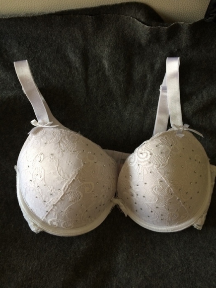 Soutien gorge blanc et strass Soleil Sucré 90D acheter vendre