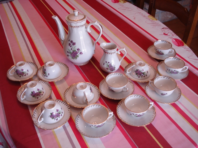  Service à café en porcelaine de Chauvigny acheter vendre