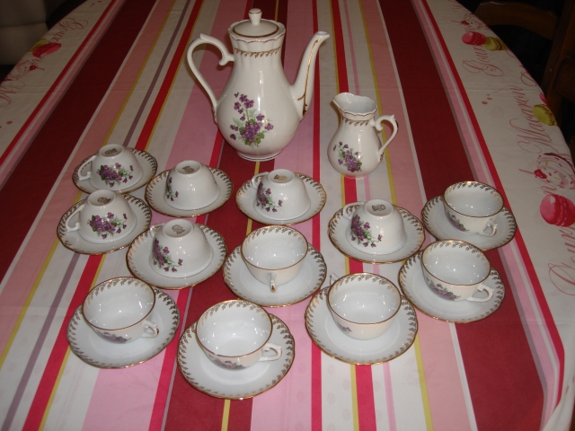  Service à café en porcelaine de Chauvigny acheter vendre