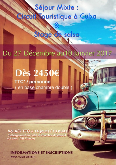 Voyage à Cuba et Danse acheter vendre