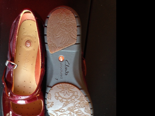 PAIRE de CLARK'S vernis bordeauxTaille 7 acheter vendre