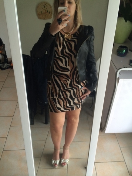 Robe motif tigré MORGAN taille S soit 38 acheter vendre