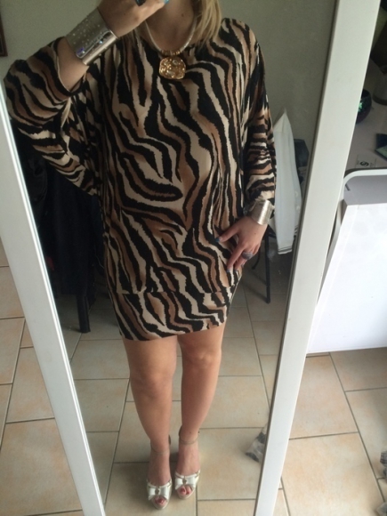 Robe motif tigré MORGAN taille S soit 38 acheter vendre