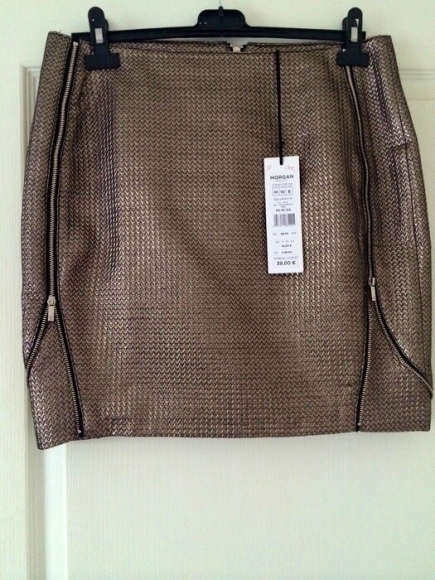 Jupe dorée MORGAN taille M soit 40 neuve acheter vendre