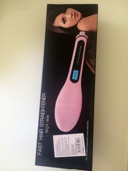 Brosse chauffante lissante rose neuve acheter vendre