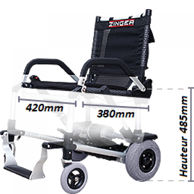 Le ZINGER FRANCE Fauteuil roulant électrique  pliable le plus léger au monde acheter vendre
