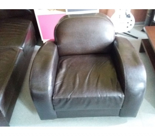 Canapé (3 places) + Fauteuil CLUB Cuir Marron acheter vendre