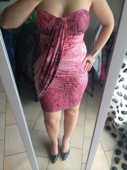 A SAISIR - Maginfique robe bustier rose léopard taille M acheter vendre