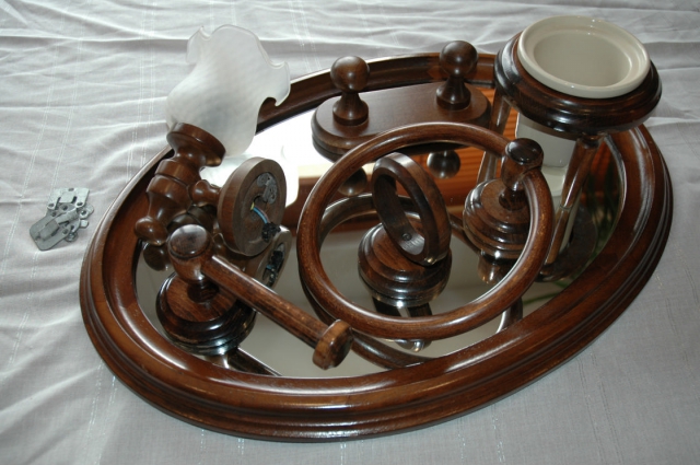 Miroir et 6 Accessoires en bois Salle de Bain & WC acheter vendre