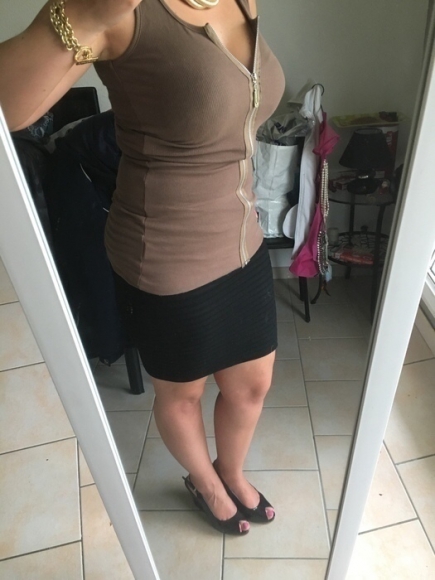 Débardeur marron avec fermeture éclair taille unique acheter vendre