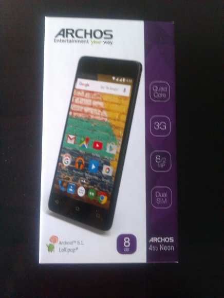 SMARTPHONE ARCHOS 45B NEON NOIR NEUF                  acheter vendre