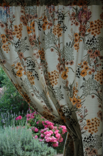 3 Paires de doubles rideaux coton, motifs fleuris acheter vendre