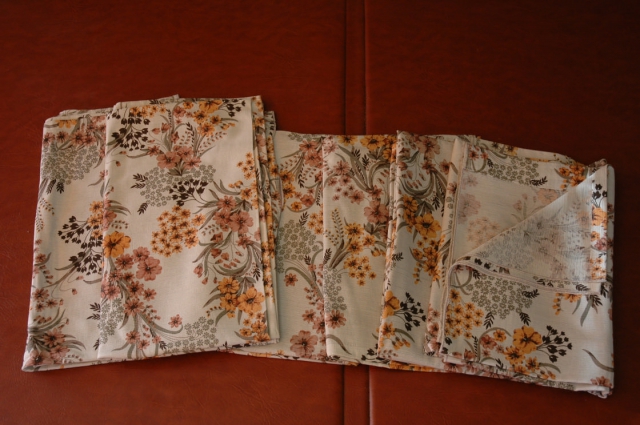 3 Paires de doubles rideaux coton, motifs fleuris acheter vendre