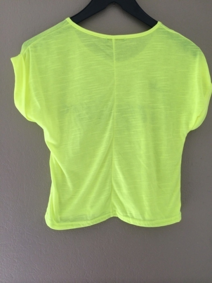 Crop top jaune fluo taille S/M neuf acheter vendre