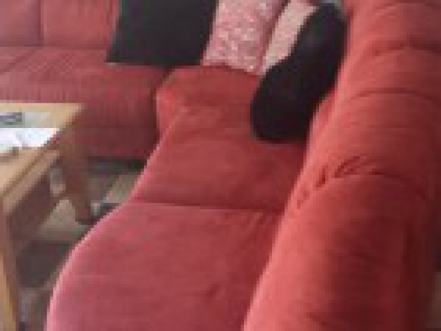 Canapé d'angle en daim (tapis assortit avec) acheter vendre