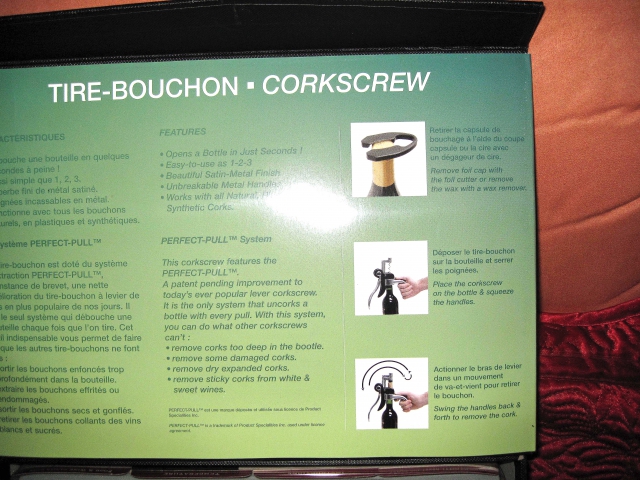 Coffret TIRE-BOUCHON  acheter vendre
