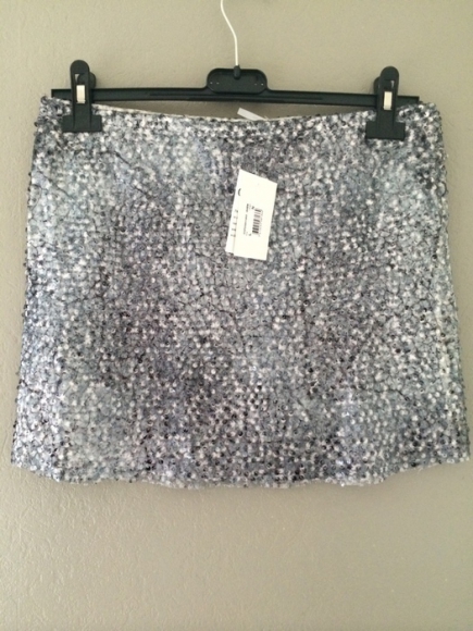 Jupe grise en sequins Guess taille L neuve acheter vendre