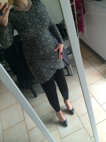 Tunique ou robe blanche et noire MORGAN taille S acheter vendre