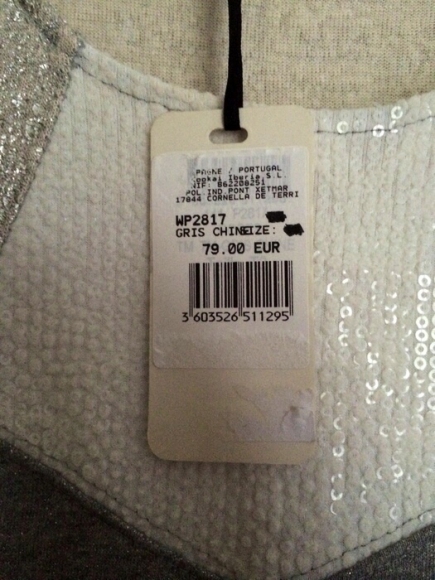 Tunique grise et brillante KOOKAI taille 0 neuve acheter vendre