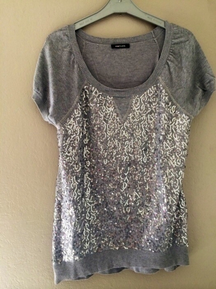 Haut gris et brillant MORGAN taille M tbe acheter vendre