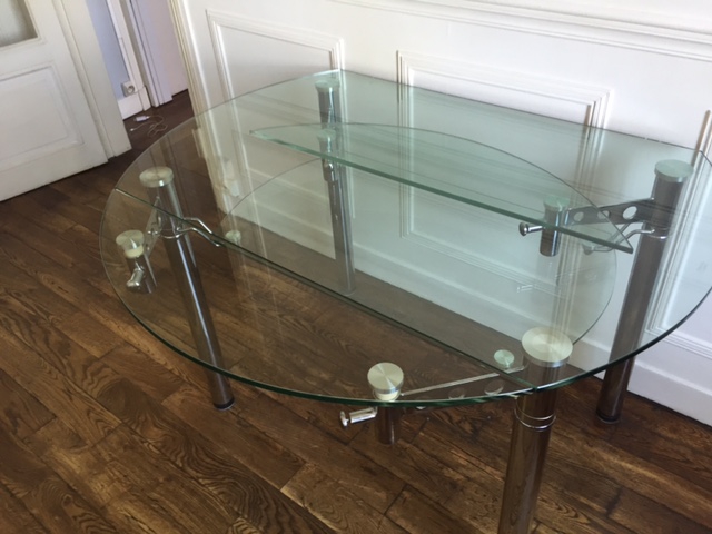 TABLE 6/8 PERSONNES EN VERRE acheter vendre