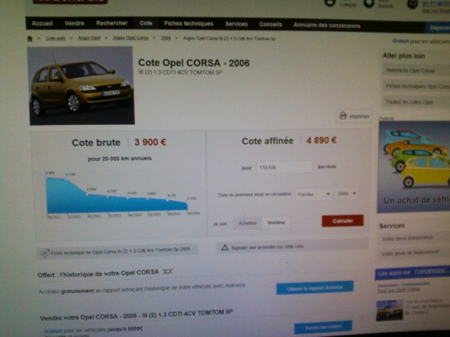 opel corsa tomtom acheter vendre