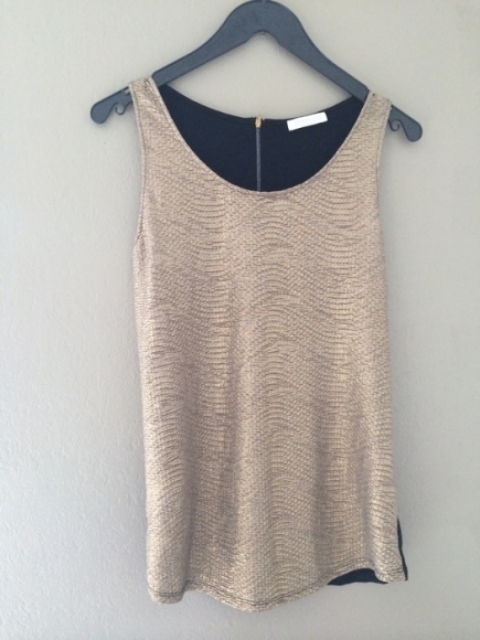 Débardeur doré PROMOD taille M acheter vendre