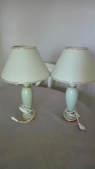 2 lampes vert d'eau acheter vendre