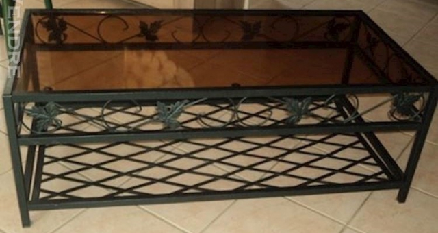 Table basse, console, colonnes, salon en Fer Forgé acheter vendre