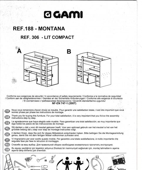 Lit bureau Enfant acheter vendre